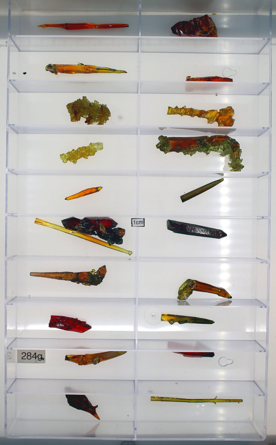 Sale:Zincite-points-AA-grade-complete lot of 284g