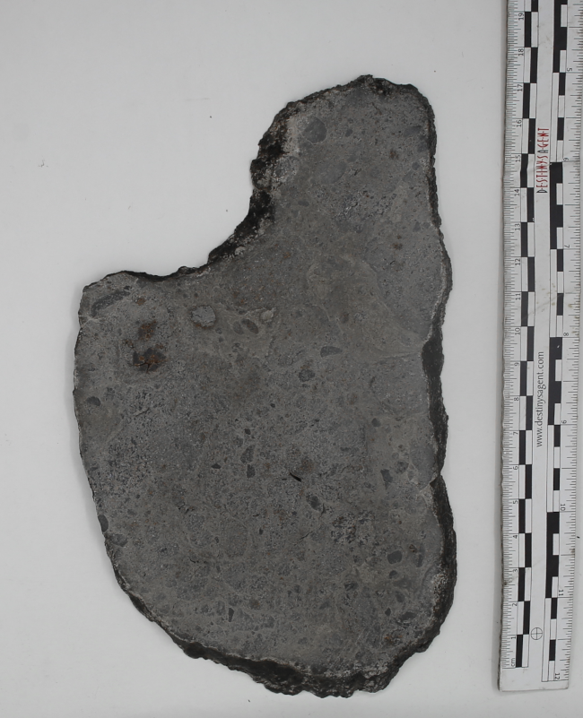 Huge Eucrite slice, presumed from Asteroiden Vesta, "Jikharra 001" Mass: 318gr