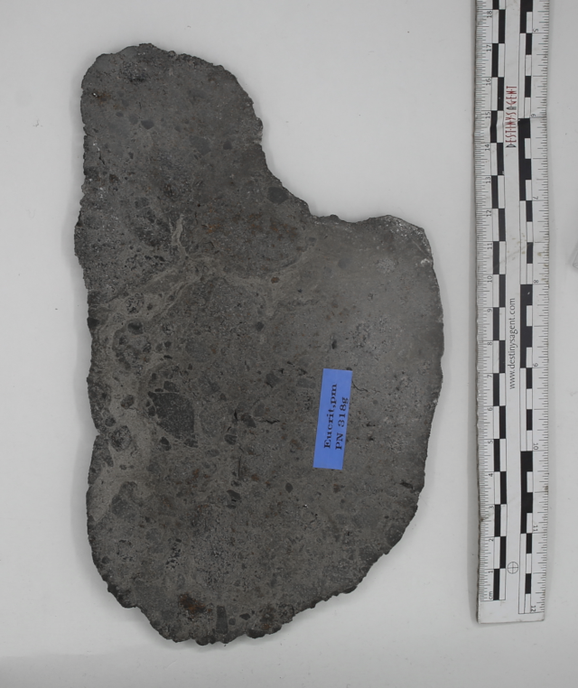 Huge Eucrite slice, presumed from Asteroiden Vesta, "Jikharra 001" Mass: 318gr