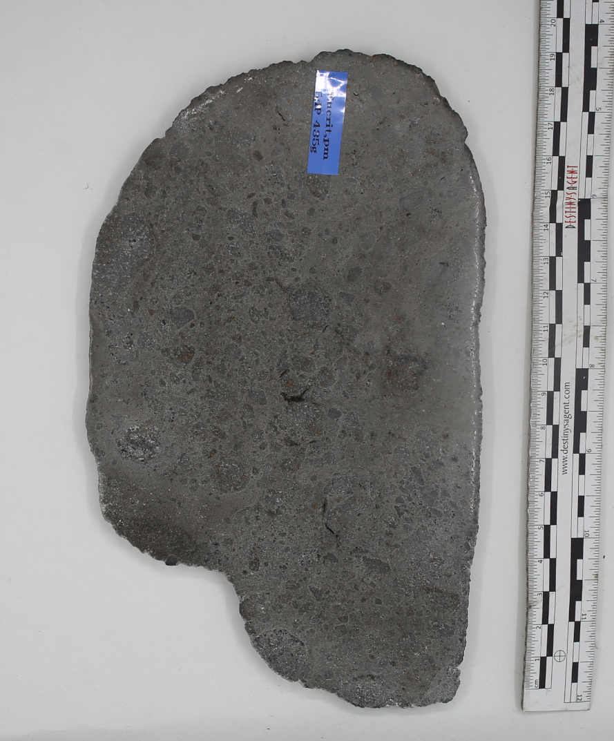 Huge top Eucrite slice, presumed fr.Asteroide Vesta, "Jikharra 001" Mass: 435gr