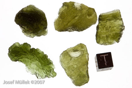 Moldavite,fine quality, lot of 5 pcs.w.total mass:23.28g