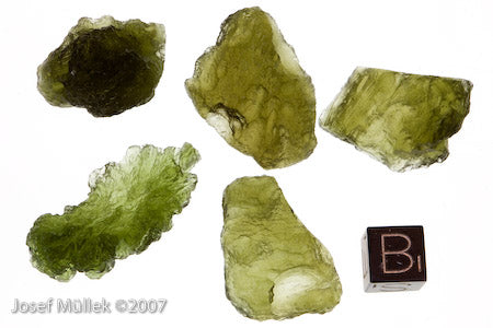Moldavite,fine quality, lot of 5 pcs.w.total mass:23.28g