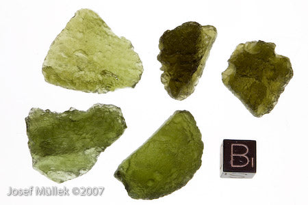 Moldavite,museum quality,lot of 5 pcs. with a total mass:25,9g