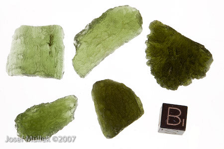 Moldavite,museum quality, lot of 5 pcs. with a total mass:27,86g