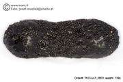 Sale:cosmic droplet - Huge 139 gram  Tektite - Dumbbell AA-quality