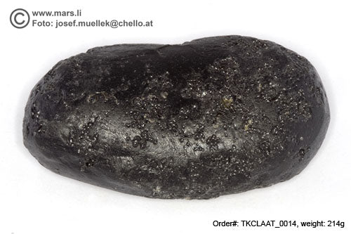 cosmic droplet – Huge 214 gram  Tektite -  AA-quality