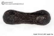 Sale:cosmic droplet - Huge 55 gram  Tektite - Dumbbell AA-quality